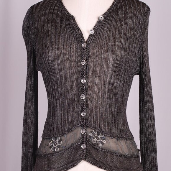 EUC Elaris Embellished Cardigan, Sz - Sm - Picture 2 of 7